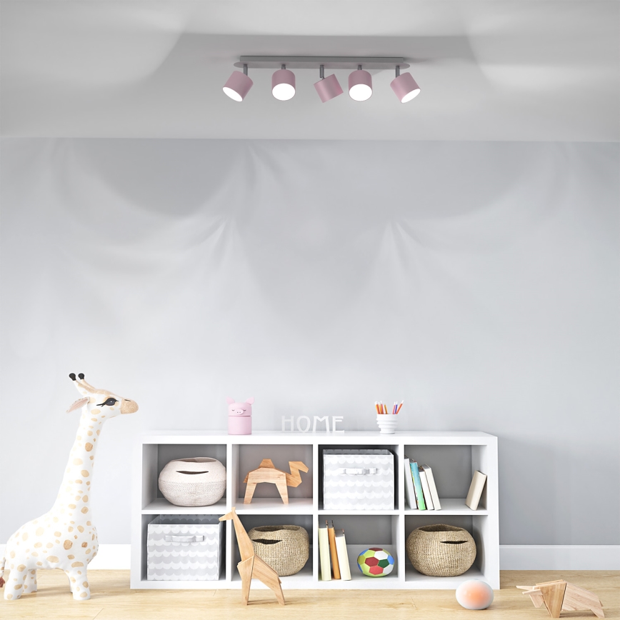 Spotlight DIXIE 5xGX53/11W/230V pink