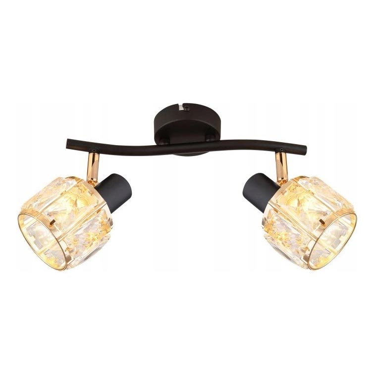 Spotlight DUBAI 2xE14/40W/230V black/gold