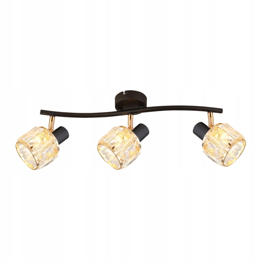 Spotlight DUBAI 3xE14/40W/230V black/gold
