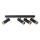 Spotlight FADO 4xGU10/10W/230V black