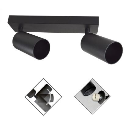 Spotlight FARGO 2xGU10/30W/230V black