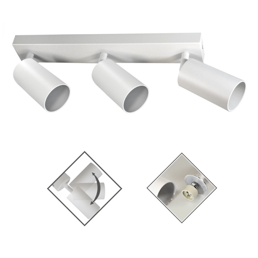 Spotlight FARGO 3xGU10/30W/230V white