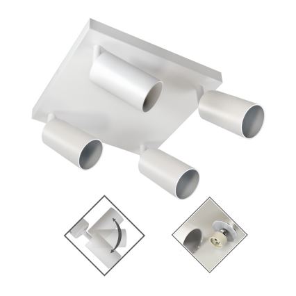 Spotlight FARGO 4xGU10/30W/230V white