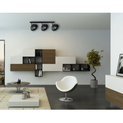 Spotlight FAUN 3xE27/60W/230V black