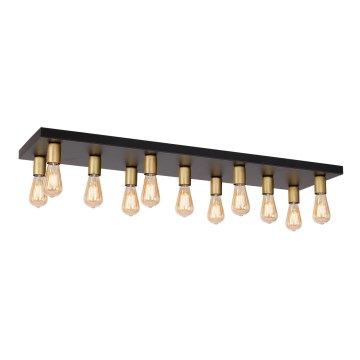 Spotlight FILO 11xE27/60W/230V black/gold
