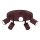 Spotlight fixture FUN 5xGU10/8W/230V burgundy