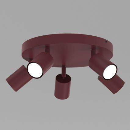 Spotlight fixture FUN 5xGU10/8W/230V burgundy