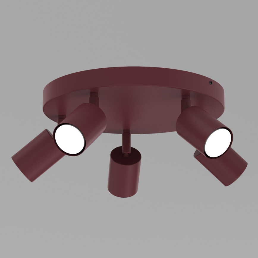 Spotlight fixture FUN 5xGU10/8W/230V burgundy