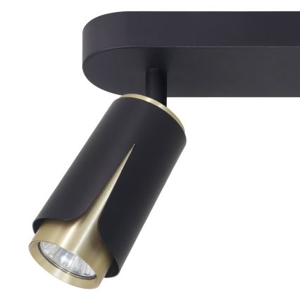 Spotlight FLOWER 2xGU10/8W/230V black
