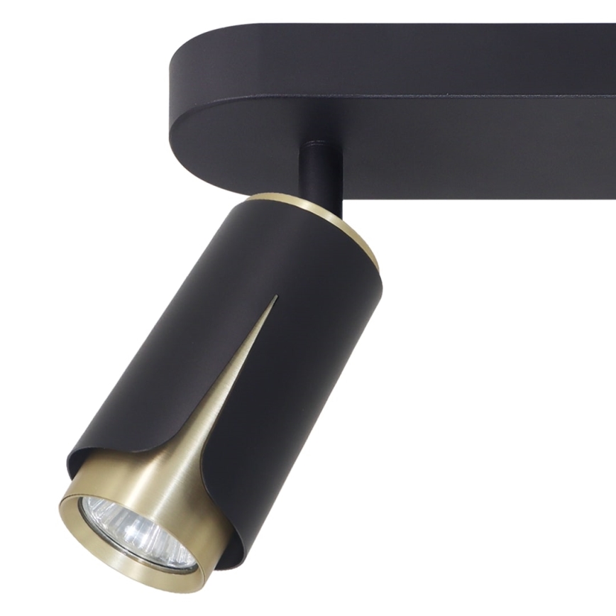 Spotlight FLOWER 2xGU10/8W/230V black