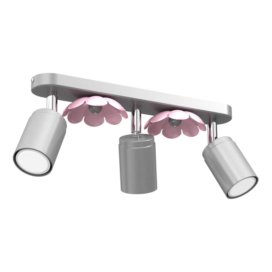 Spotlight FLOWER 3xGU10/8W/230V matte chrome