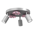 Spotlight FLOWER 3xGU10/8W/230V matte chrome