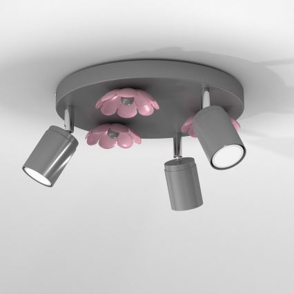 Spotlight FLOWER 3xGU10/8W/230V matte chrome