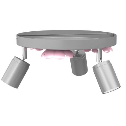Spotlight FLOWER 3xGU10/8W/230V matte chrome