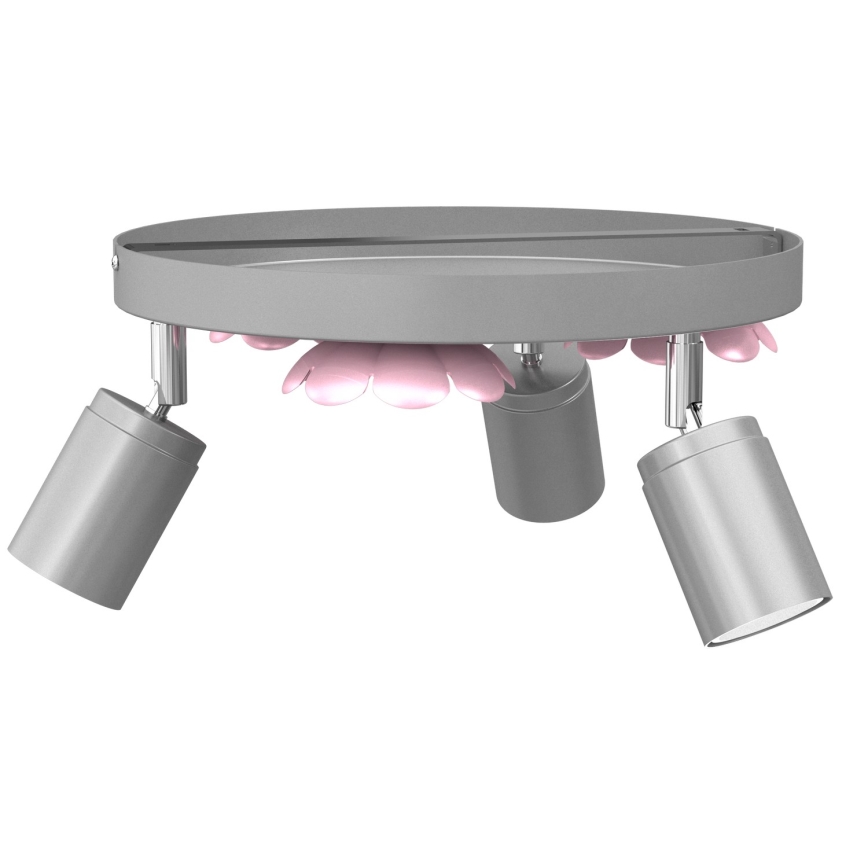 Spotlight FLOWER 3xGU10/8W/230V matte chrome