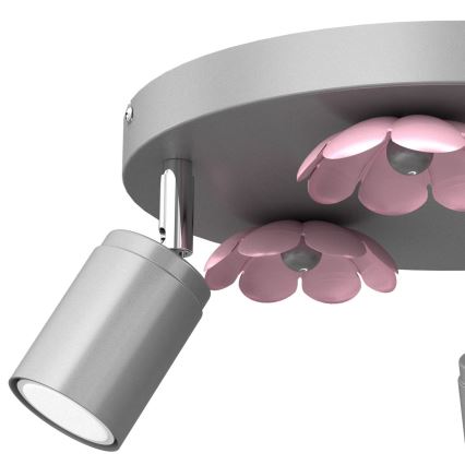 Spotlight FLOWER 3xGU10/8W/230V matte chrome