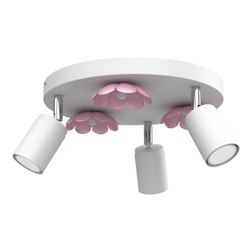 Spotlight FLOWER 3xGU10/8W/230V white