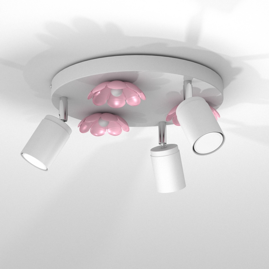 Spotlight FLOWER 3xGU10/8W/230V white
