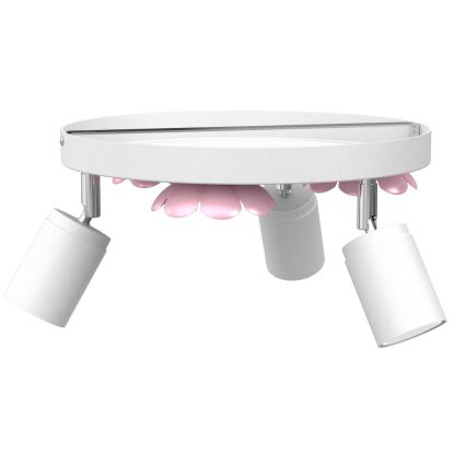 Spotlight FLOWER 3xGU10/8W/230V white