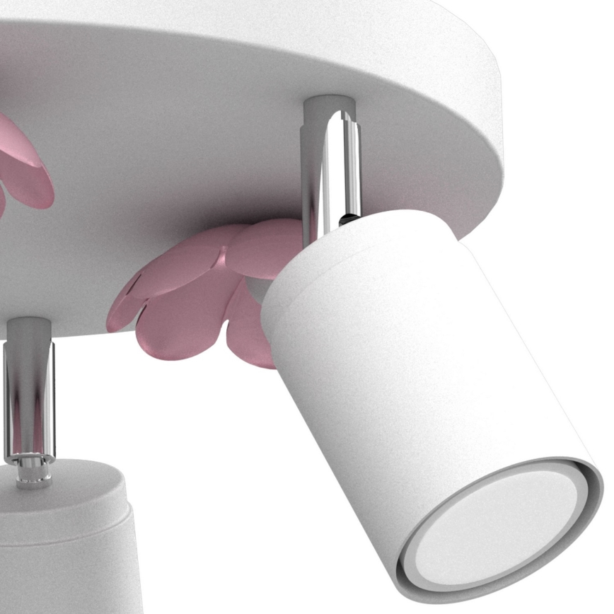 Spotlight FLOWER 3xGU10/8W/230V white