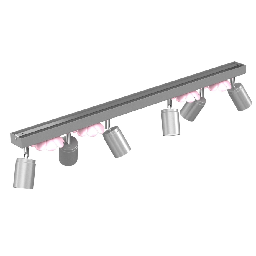 Spotlight FLOWER 6xGU10/8W/230V matte chrome