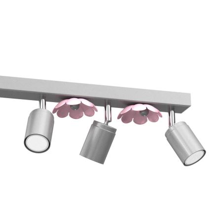 Spotlight FLOWER 6xGU10/8W/230V matte chrome