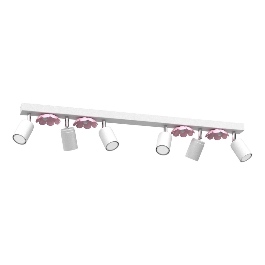 Spotlight FLOWER 6xGU10/8W/230V white