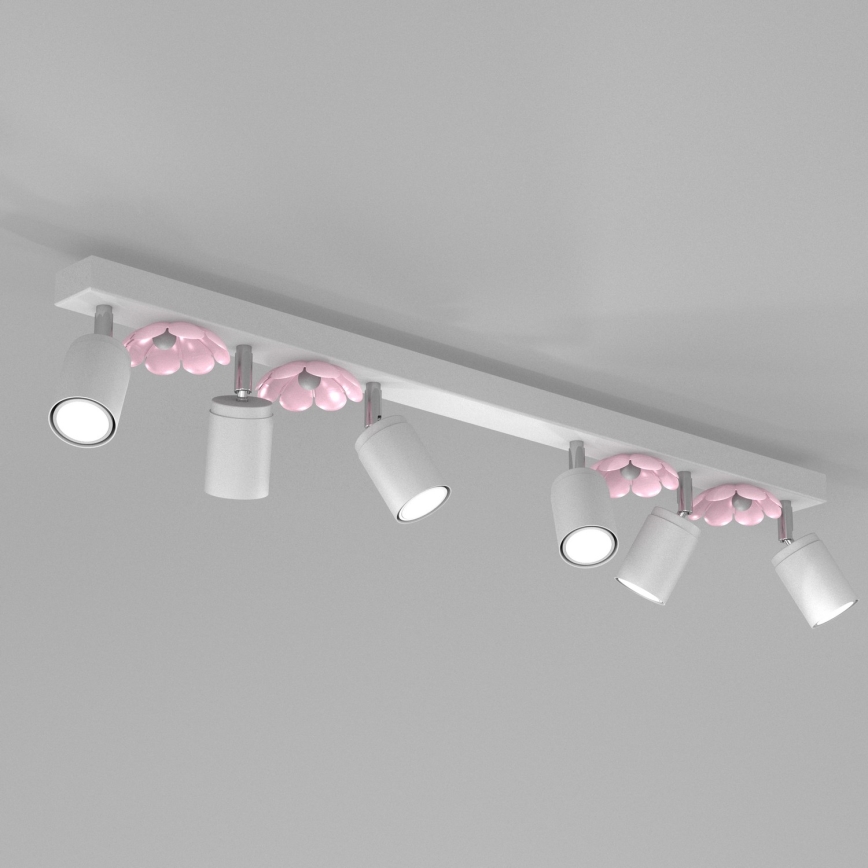 Spotlight FLOWER 6xGU10/8W/230V white