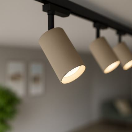 Spotlight for 1-phase PIPE track system 1xGU10/10W/230V béžová