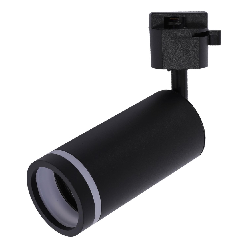 Spotlight for 1-phase rail system JET RING 1xGU10/10W/230V black