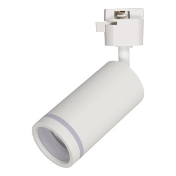 Spotlight for 1-phase rail system JET RING 1xGU10/10W/230V white