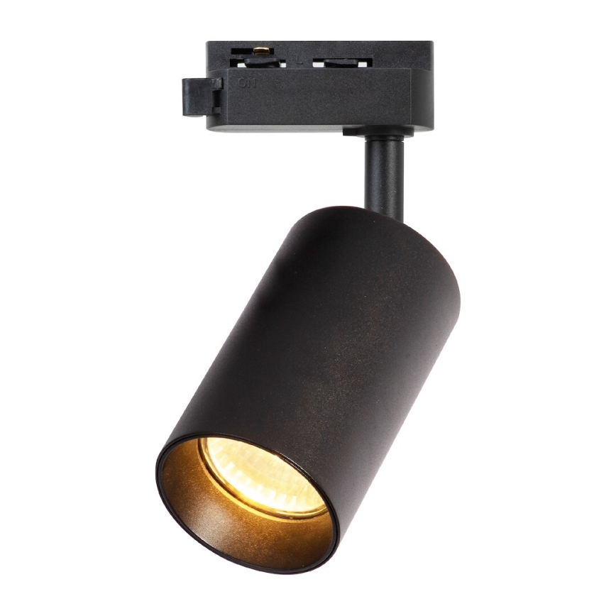 Spotlight for 1-phase rail system PIPE 1xGU10/10W/230V black