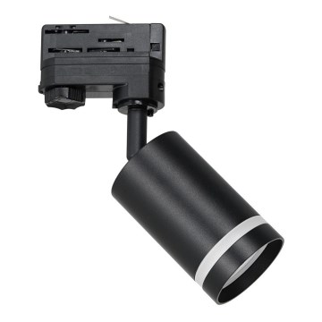 Spotlight for 3-phase rail system PIPE 1xGU10/25W/230V black