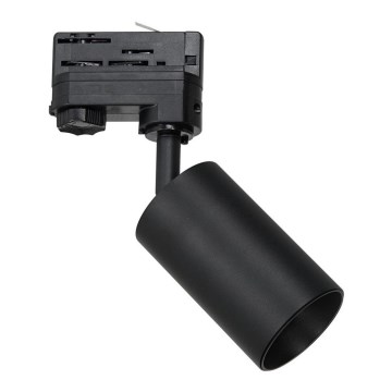 Spotlight for 3-phase rail system PIPE 1xGU10/25W/230V black