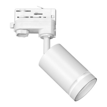 Spotlight for 3-phase rail system PIPE 1xGU10/25W/230V white