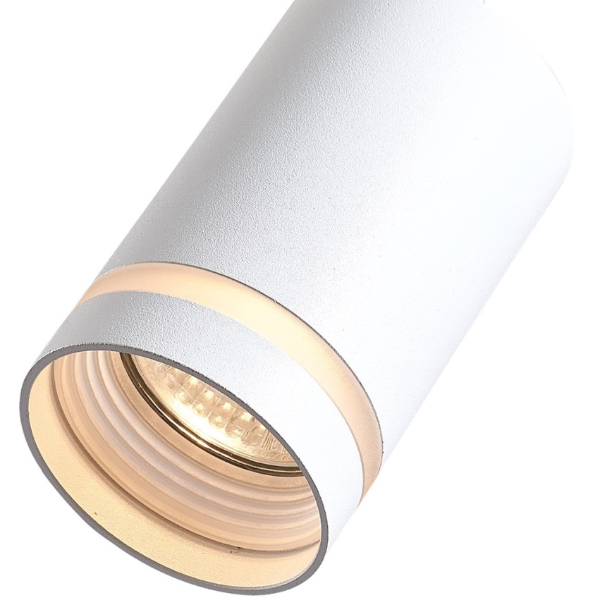 Spotlight for 3-phase rail system PIPE 1xGU10/25W/230V white