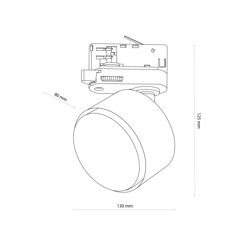 Spotlight for 3-phase rail system TRACER 1xGX53/11W/230V white