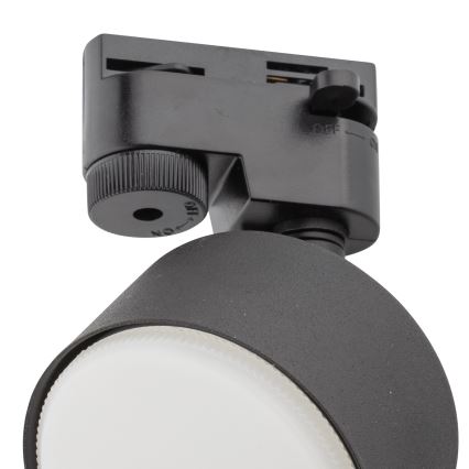 Spotlight for 1-phase rail system AVIA 1xGX53/15W/230V black