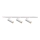 Spotlight for rail system FADO 3xGU10/10W/230V + 1 m rail system white