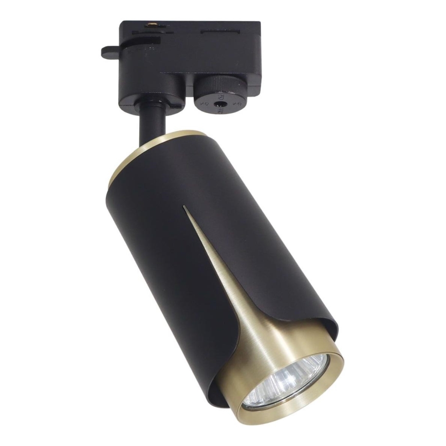 Spotlight for rail system FLOWER 1xGU10/8W/230V black