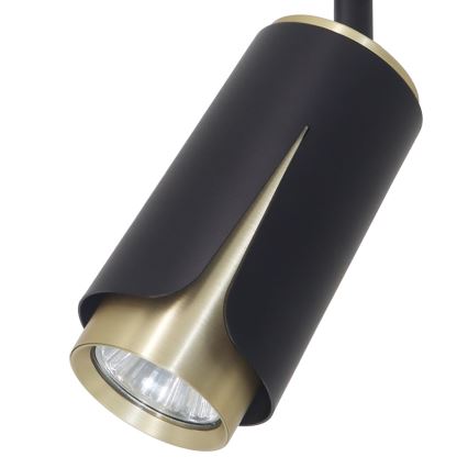 Spotlight for rail system FLOWER 1xGU10/8W/230V black