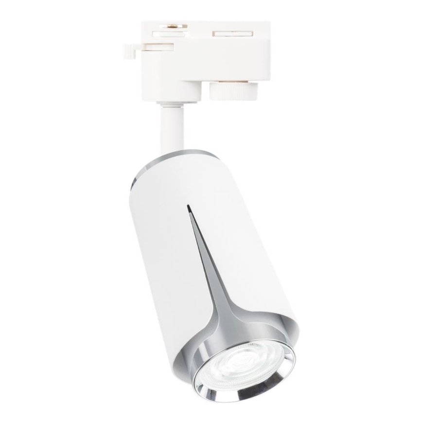 Spotlight for rail system FLOWER 1xGU10/8W/230V white