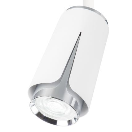 Spotlight for rail system FLOWER 1xGU10/8W/230V white