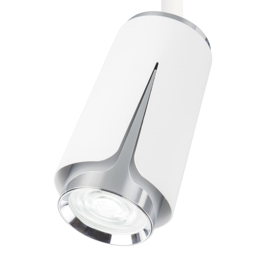 Spotlight for rail system FLOWER 1xGU10/8W/230V white