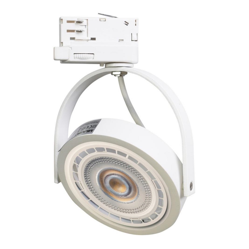 Spotlight for rail system LUGAR AR111 1xGU10/25W/230V white