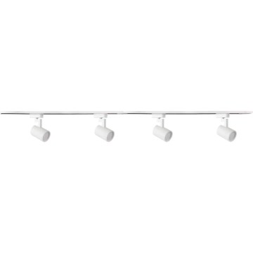 Spotlight for rail system LYNX 4xGU10/10W/230V + 2 x 75 cm rail system white