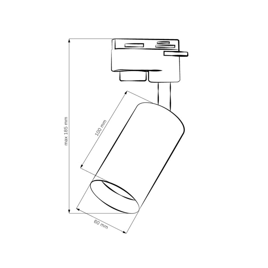 Spotlight for rail system MARIBEL 1xGU10/10W/230V gold