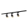 Spotlight for rail system MARIBEL 3xGU10/10W/230V +1 m rail system black