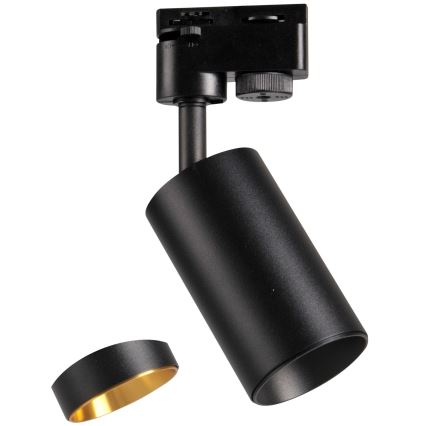 Spotlight for rail system MARIBEL 3xGU10/10W/230V +1 m rail system black