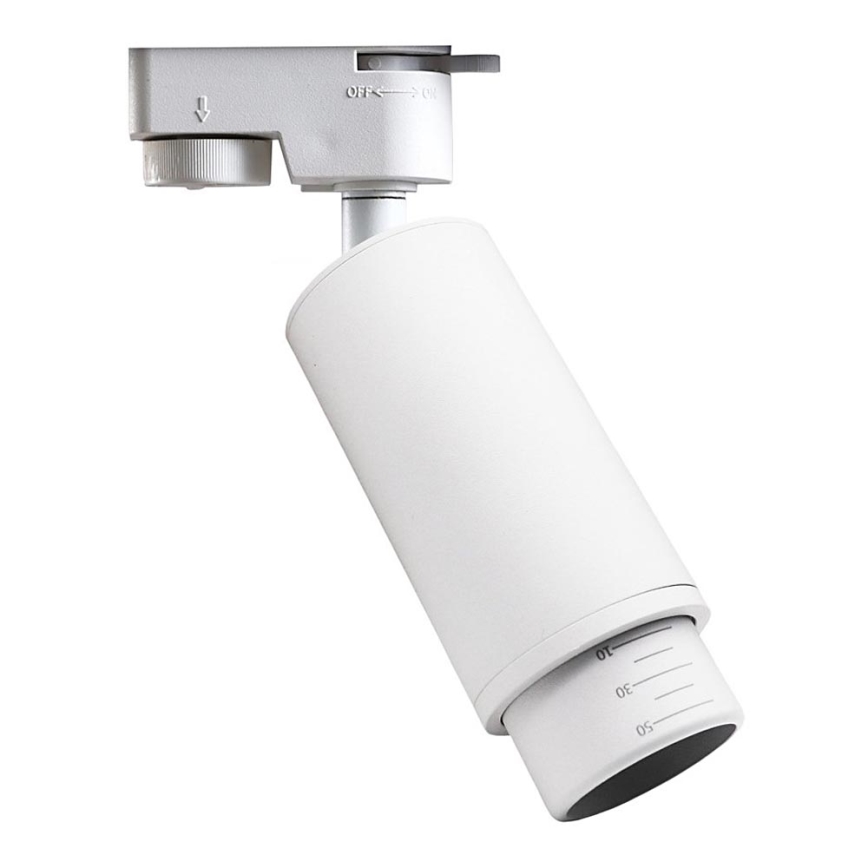Spotlight for rail system MICA 1xGU10/25W/230V 1-phase white